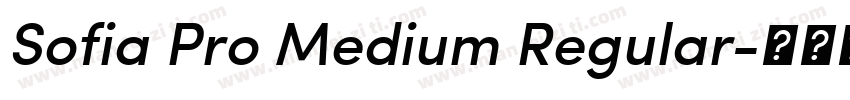 Sofia Pro Medium Regular字体转换